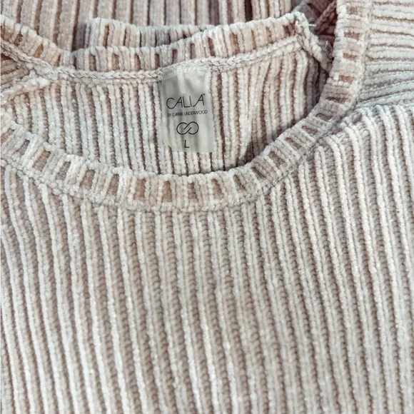 CALIA by Carrie Underwood Blush Off-the-Shoulder Sweater - Picture 2 of 4